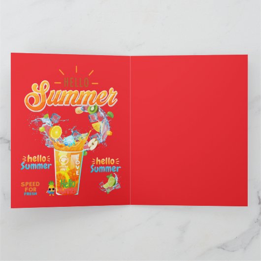 Hello Summer カード (内部)