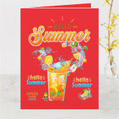 Hello Summer カード (黄色い花)