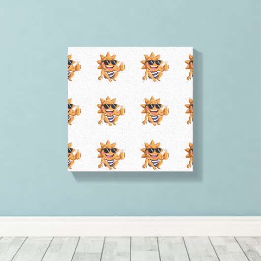 Hello summer  キャンバスプリント (インサイチュ (ウッドフロア))