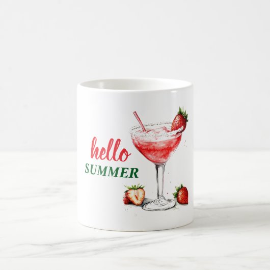 Hello Summer | ストロベリーカクテルマグ コーヒーマグカップ (中央)