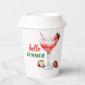 Hello Summer | ストロベリーカクテル 紙コップ (正面)