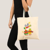 "hello summer" トートバッグ (正面(商品))