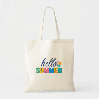 "hello summer" トートバッグ