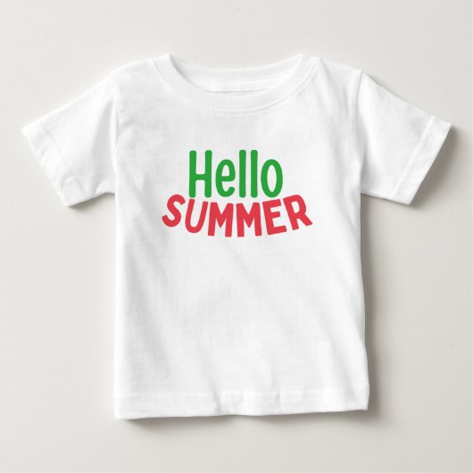 hello summer ベビーTシャツ (正面)