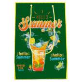 Hello Summer ミディアムペーパーバッグ (裏面)