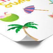 Hello Summer – 明るくて華やかな壁ポスター ポスター (角)