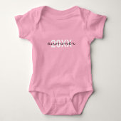 Hello Summer 2026 Personalized Bodysuit for Babies ベビーボディスーツ (正面)