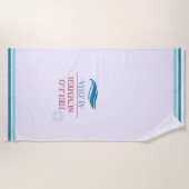 「Hello Summer Aloha」トロピカルビベス ビーチタオル (正面)