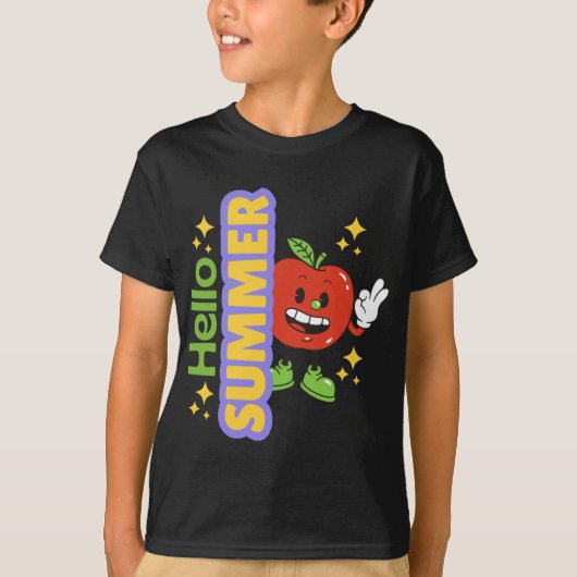 Hello Summer (apple). Tシャツ (正面)