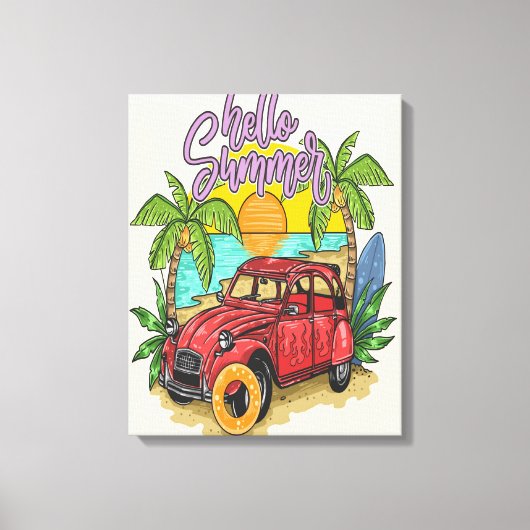 Hello Summer Artwork 2024 キャンバスプリント (正面)