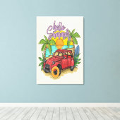 Hello Summer Artwork 2024 キャンバスプリント (インサイチュ (ウッドフロア))