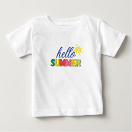 "hello summer" baby t-shirt ベビーTシャツ