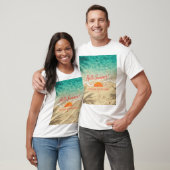 Hello summer beach sunset graphic t-shirt tシャツ (ユニセックス)