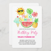 Hello Summer Birthday Party シーズンカード (正面/裏面)