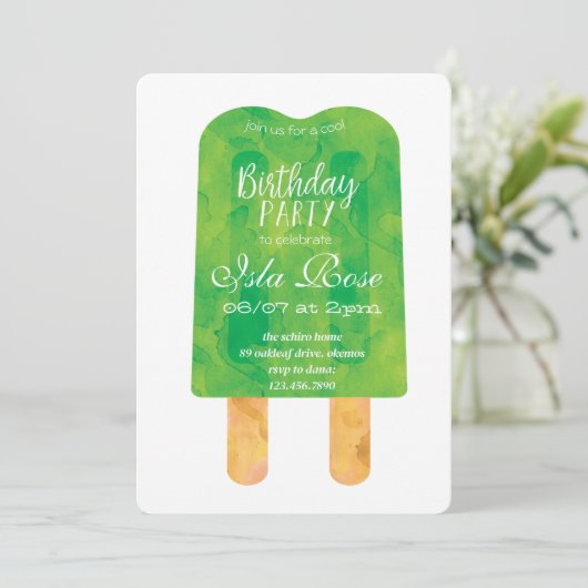 Hello Summer Birthday Party 招待状 (スタンド正面)