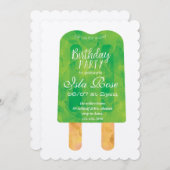 Hello Summer Birthday Party 招待状 (正面/裏面)