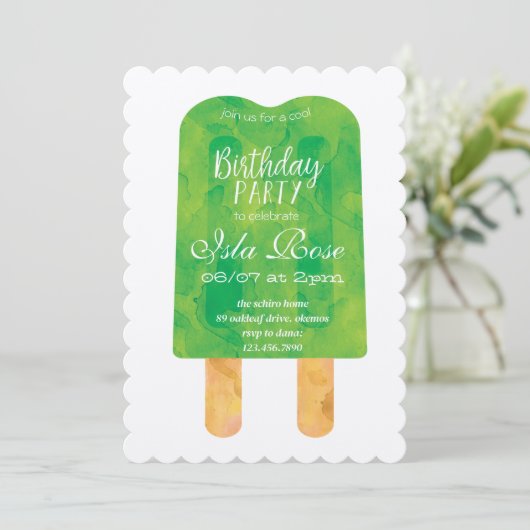 Hello Summer Birthday Party 招待状 (スタンド正面)