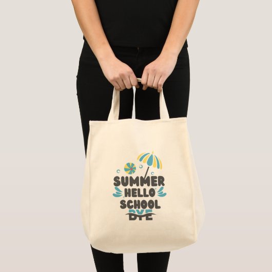 Hello Summer Bye School  トートバッグ (正面(商品))