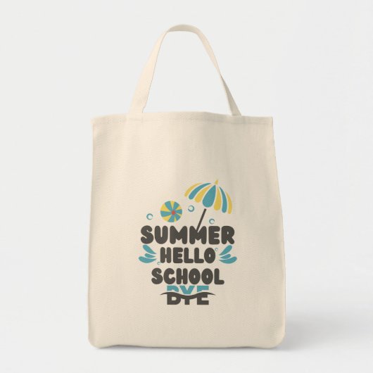 Hello Summer Bye School トートバッグ (正面)