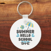 Hello Summer Bye School Acrylic Keychain キーホルダー (裏面)