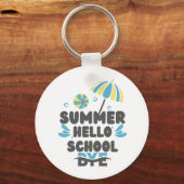 Hello Summer Bye School Acrylic Keychain キーホルダー (正面)