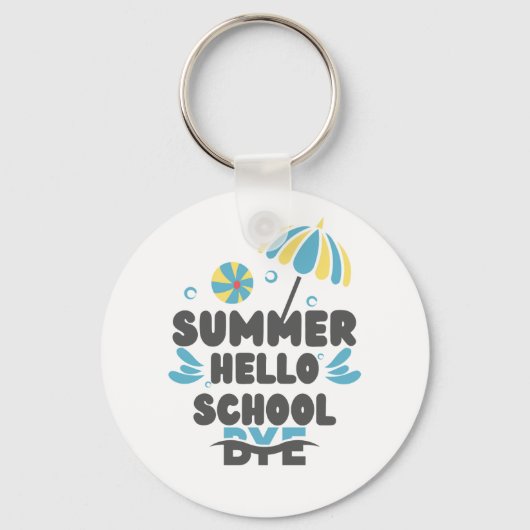 Hello Summer Bye School Acrylic Keychain キーホルダー (裏面)