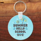 Hello Summer Bye School Acrylic Keychain キーホルダー (裏面)