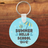 Hello Summer Bye School Acrylic Keychain キーホルダー (正面)