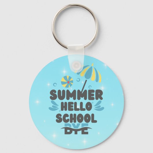 Hello Summer Bye School Acrylic Keychain キーホルダー (裏面)
