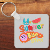 Hello Summer Bye School Art キーホルダー (正面)