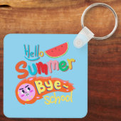 Hello Summer Bye School Art キーホルダー (裏面)