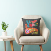 Hello Summer Bye School Throw Pillow クッション (椅子)
