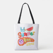 Hello Summer Bye School Tote Bag Art トートバッグ (裏面)