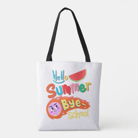 Hello Summer Bye School Tote Bag Art トートバッグ (裏面)