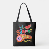 Hello Summer Bye School Tote Bag Art トートバッグ (裏面)