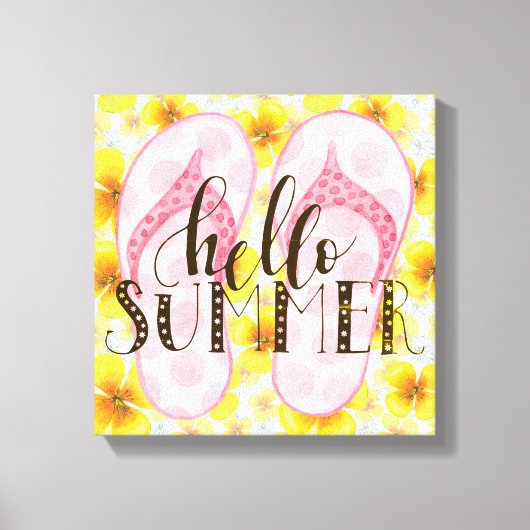 Hello Summer Canvas Print キャンバスプリント (正面)