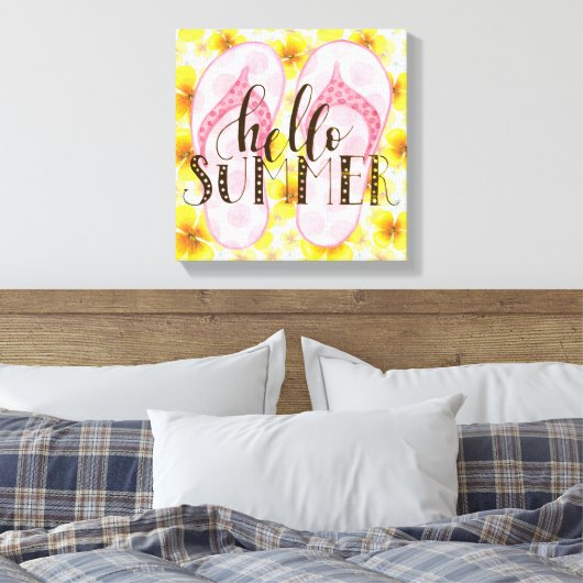 Hello Summer Canvas Print キャンバスプリント (インサイチュ (寝室))