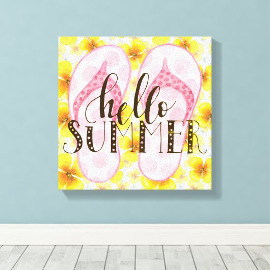Hello Summer Canvas Print キャンバスプリント (インサイチュ (ウッドフロア))