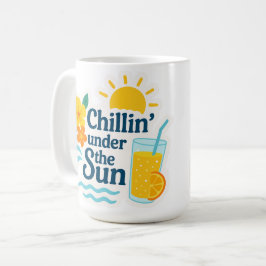 Hello Summer – Chillin’ the Sun マグカップ用ステッカー コーヒーマグカップ