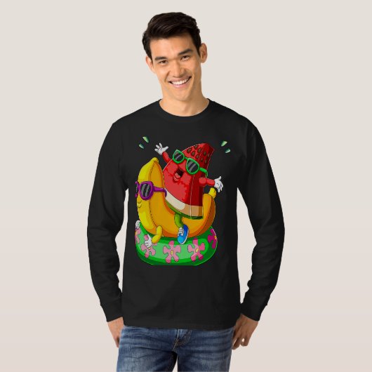 Hello Summer Enjoy Summer Beach Sun Sea & Vibes Gr Tシャツ (正面フル)