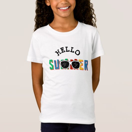 Hello Summer Girls Tシャツ (正面)