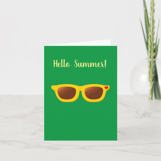 Hello Summer Greeting Card カード (正面)