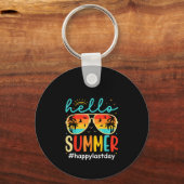 Hello Summer Happy Last Day of School Student キーホルダー (正面)