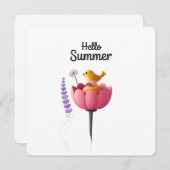 Hello summer holiday 招待状 (正面/裏面)