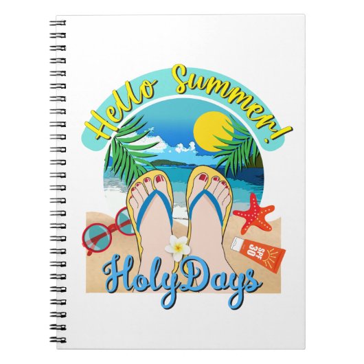 Hello Summer - HolyDays ノートブック (正面)