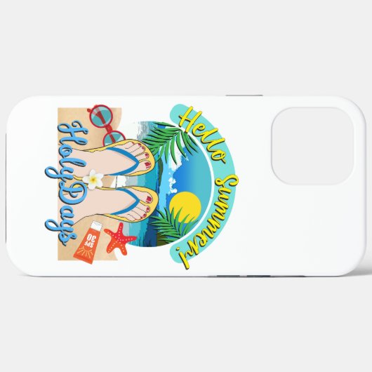 Hello Summer - HolyDays Case-Mate iPhoneケース (裏面 (横))