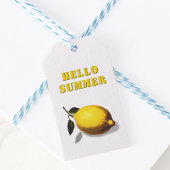 Hello Summer Lemon Favor ギフトタグ