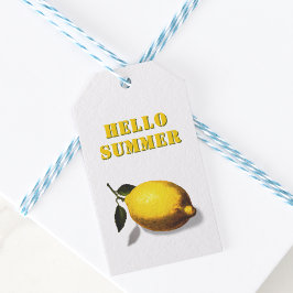 Hello Summer Lemon Favor ギフトタグ