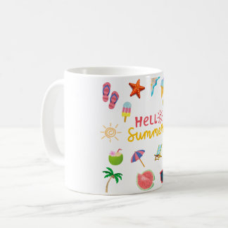 Hello Summer Mug -おもしろいとサニーコーヒーカップ コーヒーマグカップ