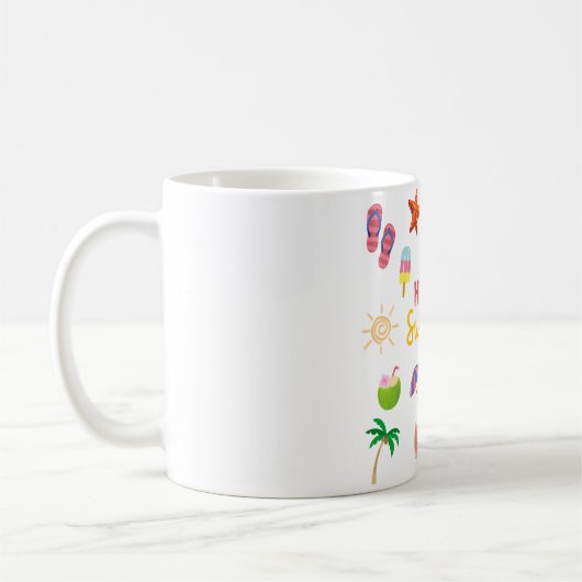 Hello Summer Mug -おもしろいとサニーコーヒーカップ コーヒーマグカップ (左)